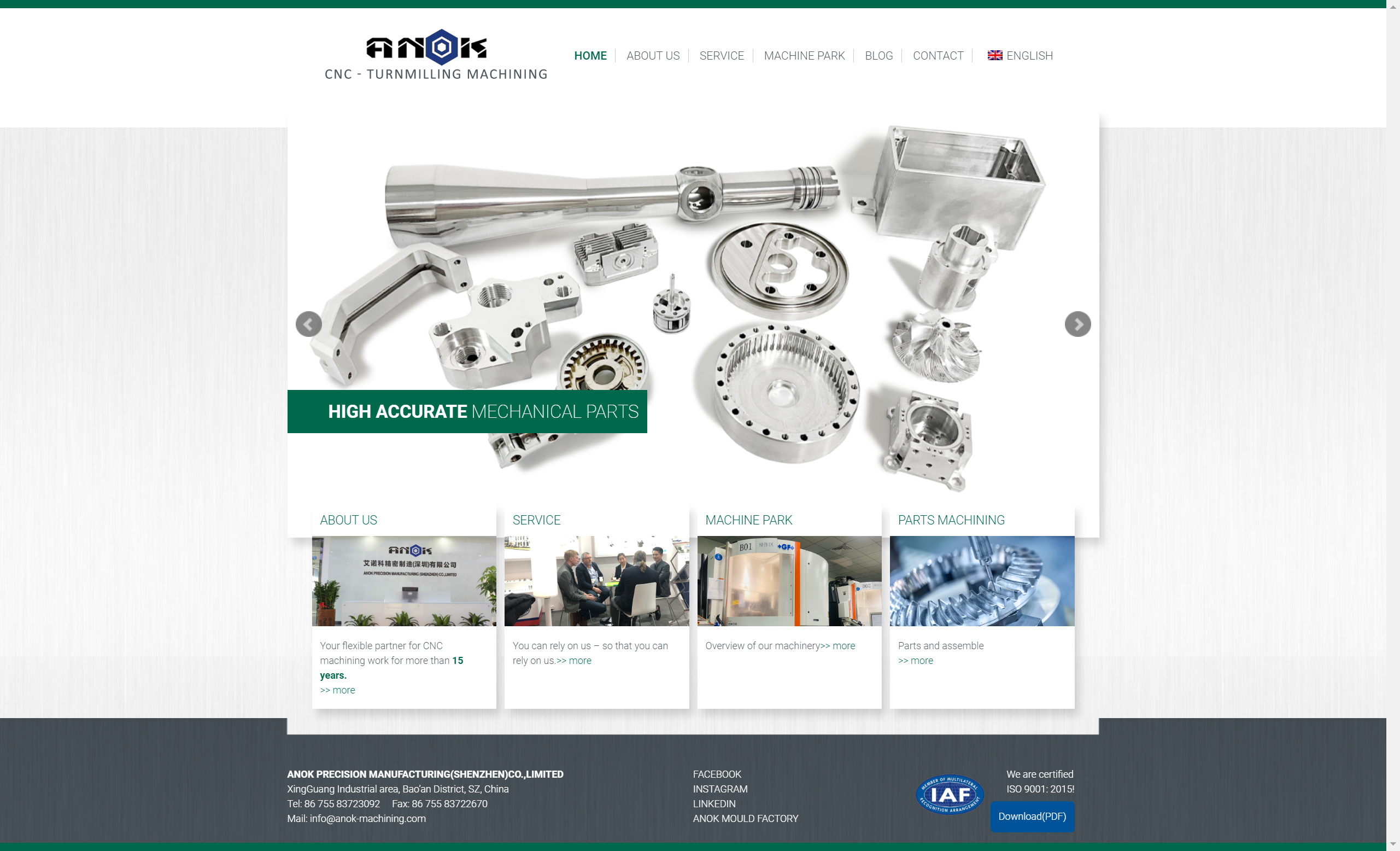 ANOK PRECISION MANUFACTURING(SHENZHEN)CO.,LIMITED